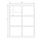 Nevs 1-1/3" x 4" Laser Sheet Labels White LL-4-113 - alternate 2